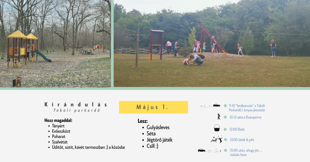 🌳 Május 1-i kirándulás – Árnyas játszótér, Tököli Parkerdő